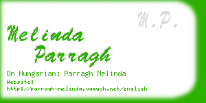 melinda parragh business card